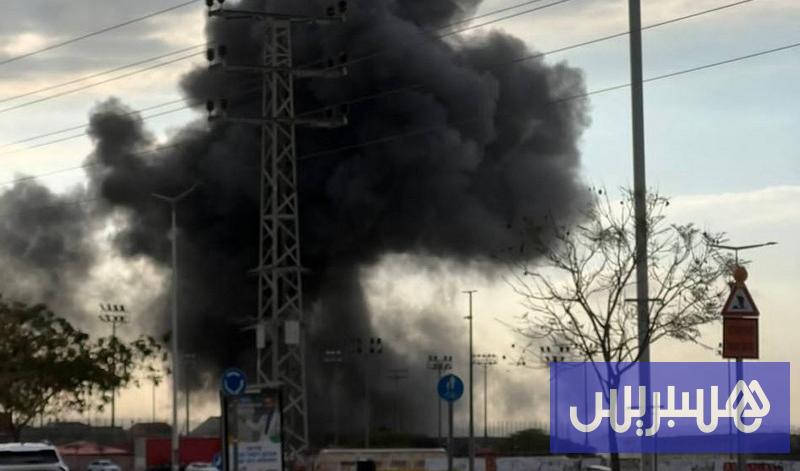انفجار يهز منطقة صناعية في إسرائيل انفجار يهز منطقة صناعية في إسرائيل