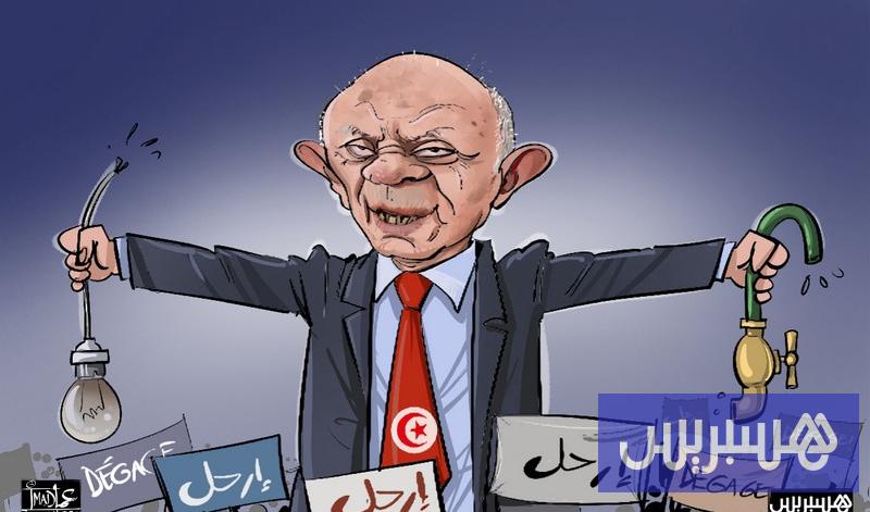 تونس تُطفئ ضوء سعيّد تونس تُطفئ ضوء سعيّد