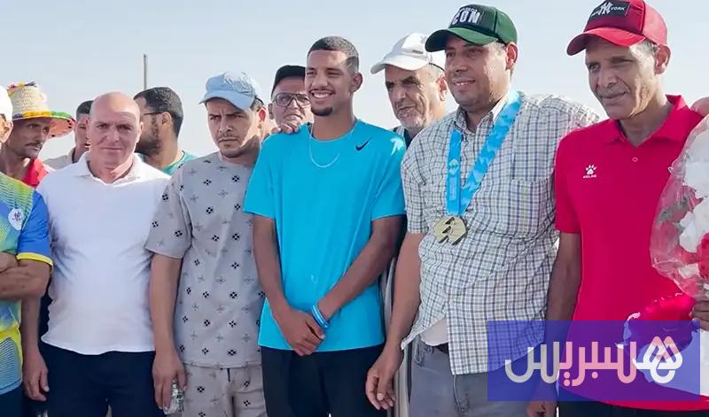استقبال البطل العالمي بوشجدة