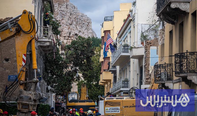 مصرع أربعة سياح أمريكيين جراء انهيار مبنى في أثينا