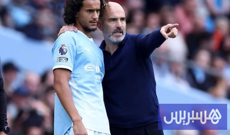 أيوب بوعدي 19 مدرب مانشستر سيتي يُشيد ببوعدي