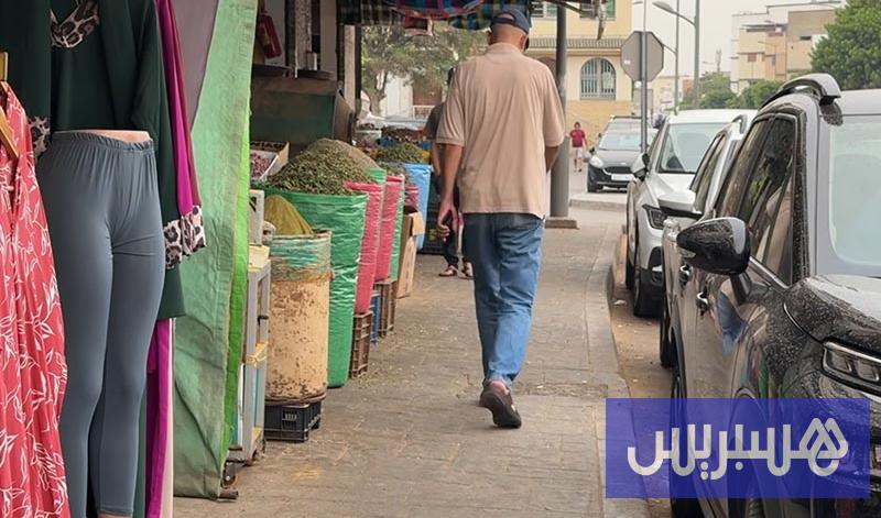 احتلال الأرصفة في شوارع الرباط