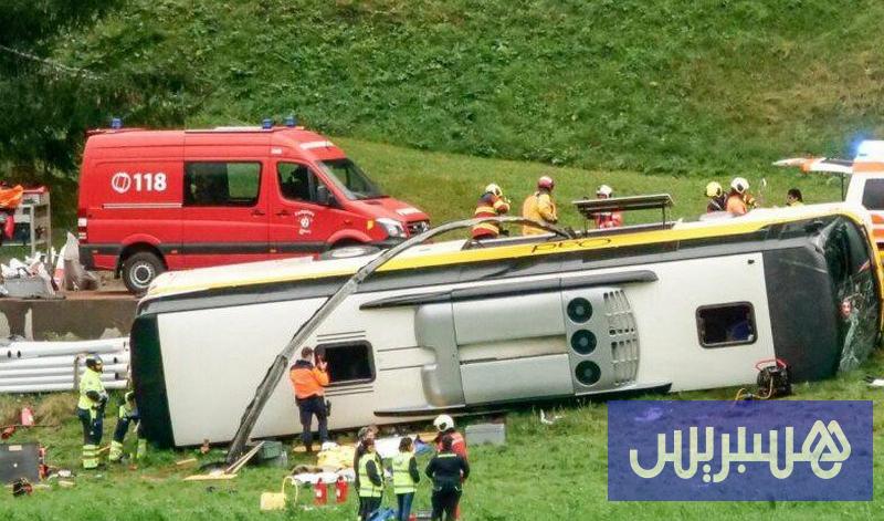 5 قتلى و40 مصابا بحادث في سويسرا 5 قتلى و40 مصابا بحادث في سويسرا