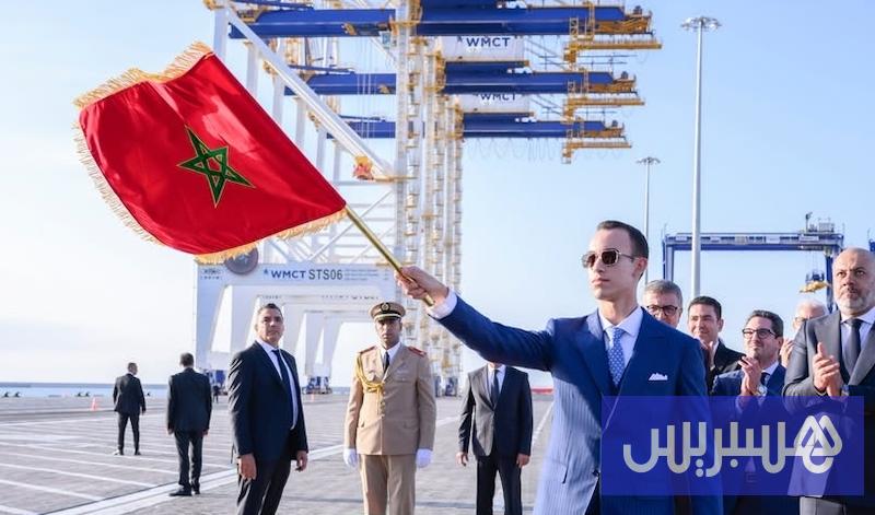 ولي العهد يدشن عمليات أول محطة للحاويات بميناء الناظور غرب المتوسط