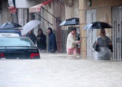 الطوفان يجتاح مدينة طنجة