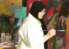 كنزة الموكداسني أعمالها تعرض بالرباط