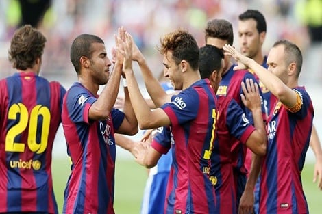 الحدادي يقود برشلونة لسحق نادي هلسنكي