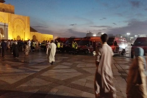 حالات إغماء وتدافع في حادث "غامض" بمسجد الحسن الثاني