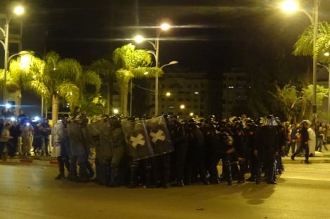 هراوات وخراطيم مياه لتفريق محتجين على "أمانديس" بمدينة طنجة