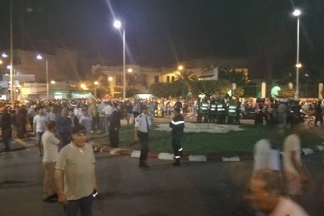 الأمنيون يمنعون احتجاج "حراك القصر الكبير"‎