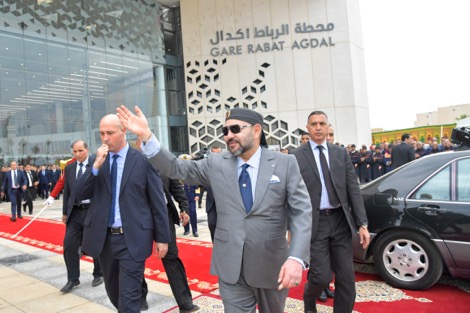 الملك يدشن حزمة من المشاريع السككية الجديدة