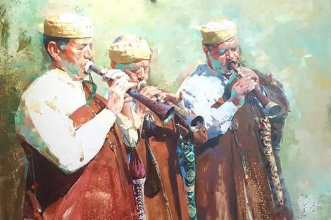 حنبلي يمزج الأضواء والألوان في معرض فاس