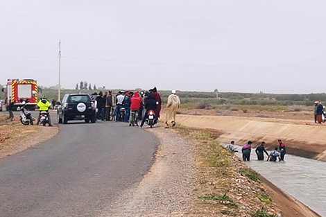 غرق قاصر بقناة للسقي ناحية اشتوكة‬ آيت باها