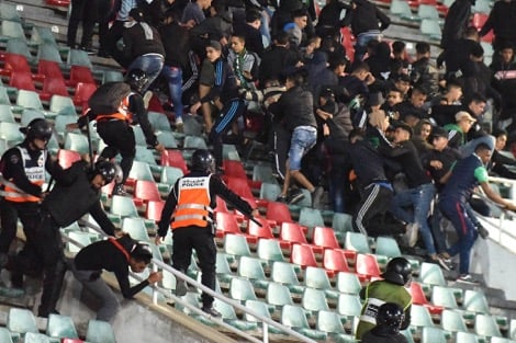 شغب كلاسيكو المغرب .. القضاء يقرّر تحرير القاصرين واعتقال الراشدين