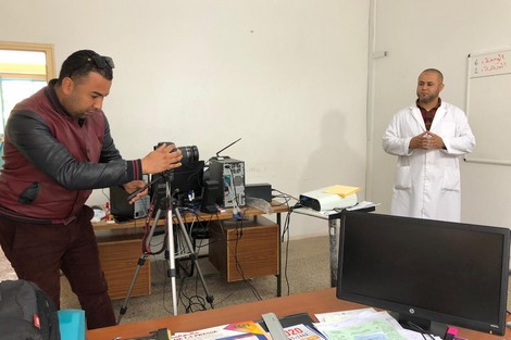 الوباء يغير نمط التعلم بـ"الإمام الغزالي" في تمارة