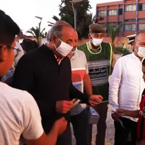 توزيع كمامات ببنسليمان
