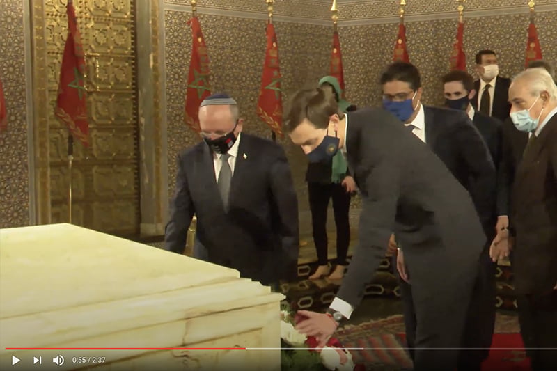 الوفد الإسرائيلي في الضريح