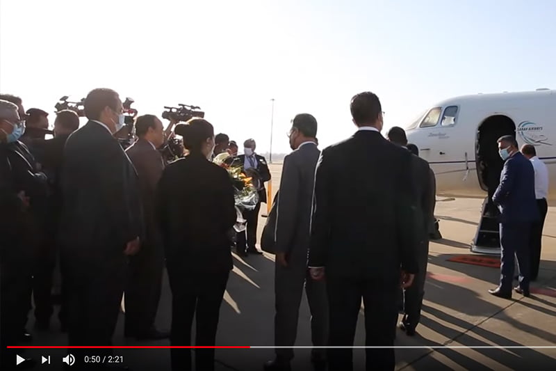 المالكي يستقبل عقيلة صالح