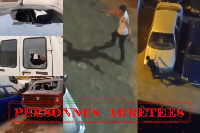 تكسير سيارات يورط شخصين بمنطقة الهراويين