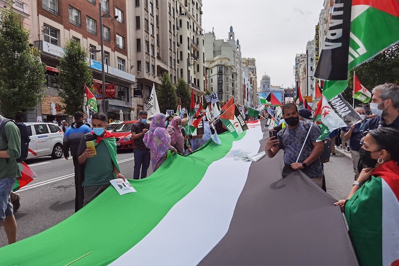 مكاسب قضية الصحراء المغربية تخرج أنصار البوليساريو إلى شوارع مدريد