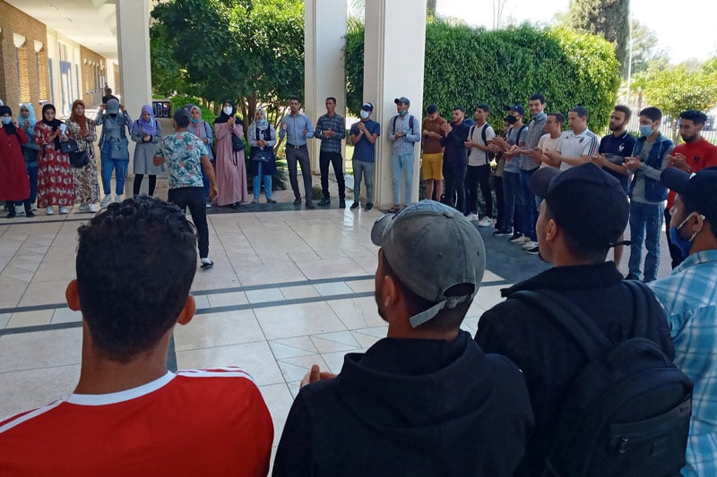 "نقط كارثية" تخرج طلبة إلى الاحتجاج في سطات