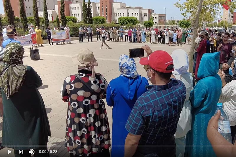 احتجاج شغيلة الحفلات