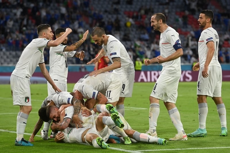 منتخب إيطاليا يطيح بـ"شياطين بلجيكا" ويبلغ نصف نهائي كأس أوروبا