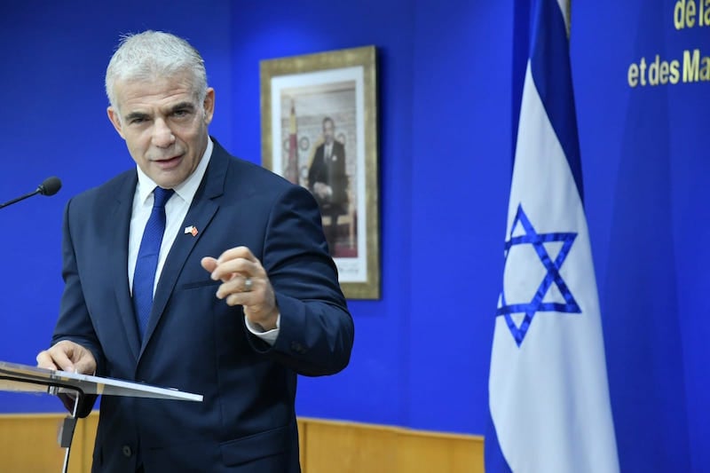 يائير لبيد: المغرب جزء من هوية الإسرائيليين .. ومدينون بالشكر لجلالة الملك