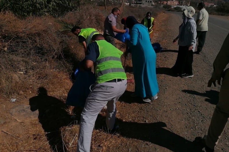 حملة نظافة تشمل قيادة "أحمر" ناحية تارودانت‬