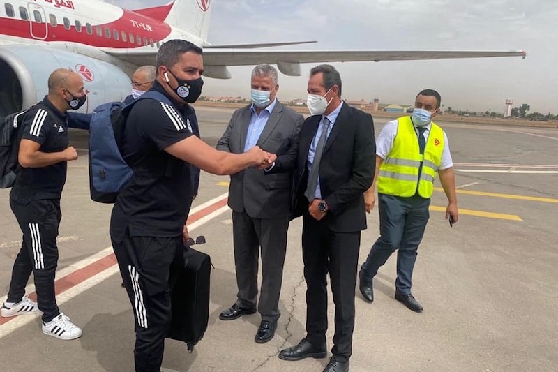 وفد جامعي يستقبل بعثة المنتخب الجزائري بمراكش