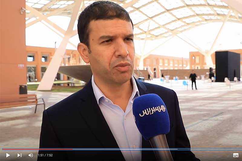 مع رئيس جامعة محمد السادس