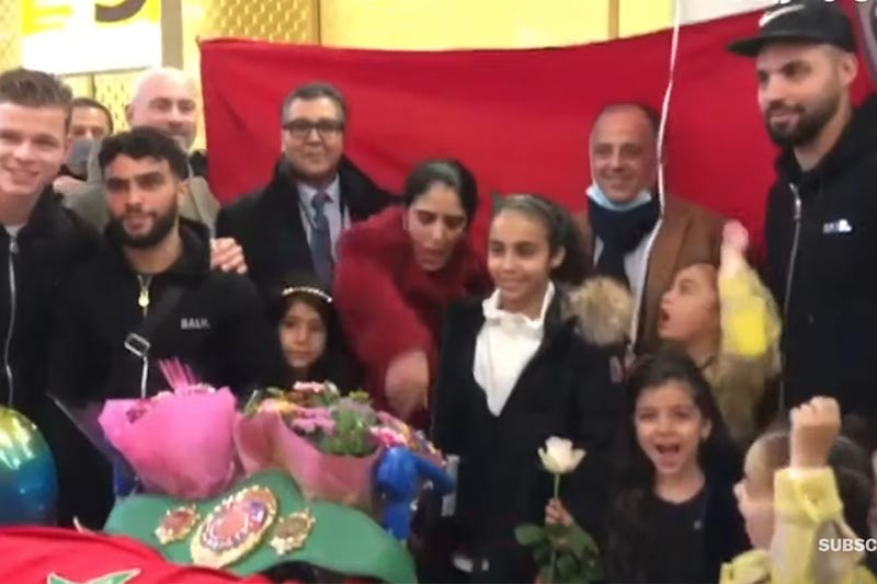 استقبال البطلة أميرة الطاهري