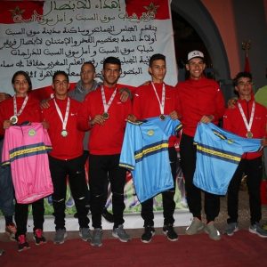 احتفاء بالفائزين في البطولة العربية للدراجات