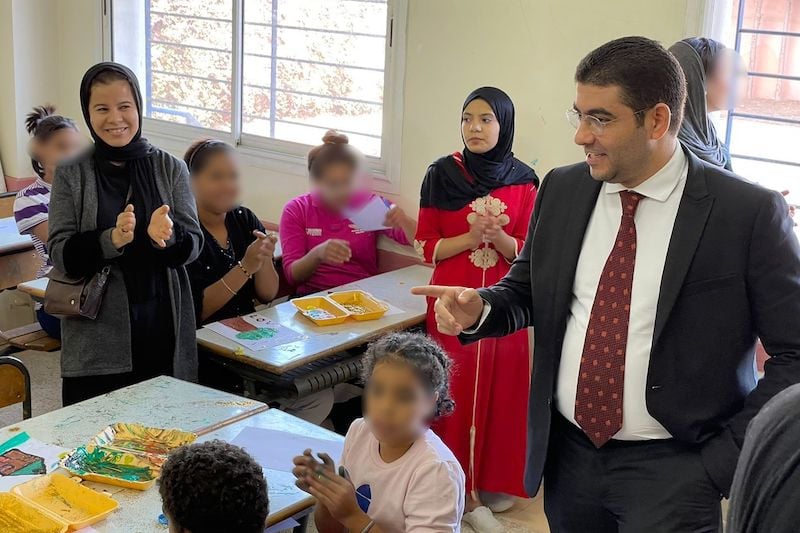 بنسعيد يزور مركز حماية الطفولة في مدينة أكادير‬