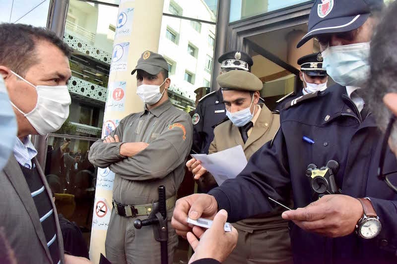 احتجاج على "جواز التلقيح" بمحكمة إنزكان