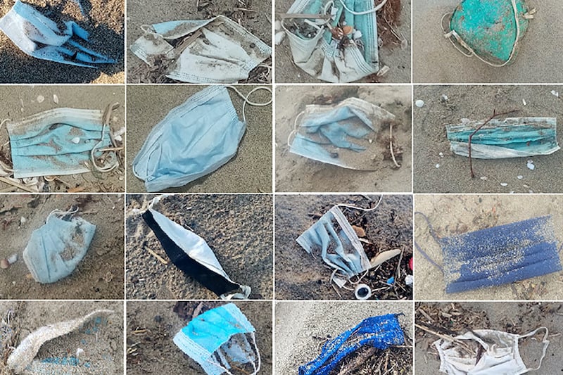 دراسة مغربية ترصد تلوث شواطئ في مدن الشمال بـ"كمامات كورونا"