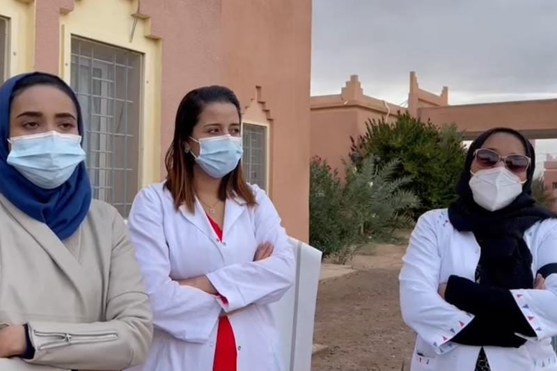 طبيبات يواصلن الاعتصام في مستشفى زاكورة