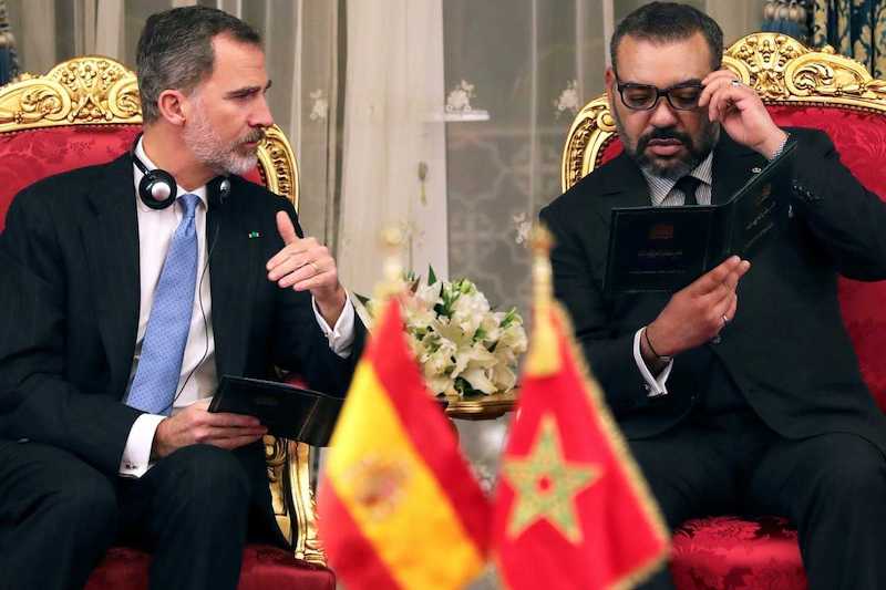 الملك يتمنى الشفاء للعاهل الإسباني