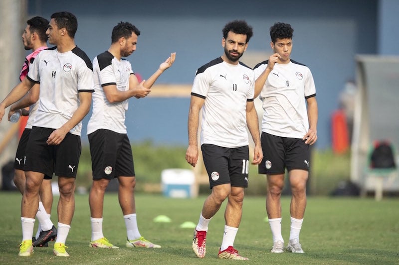 "منتخب الفراعنة" يستعد لمواجهة المغرب
