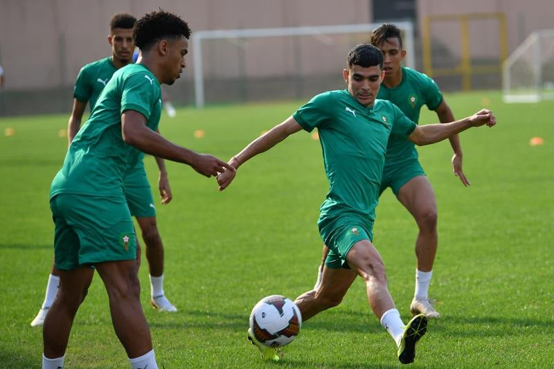 لقجع والناصيري في تداريب "الأسود"
