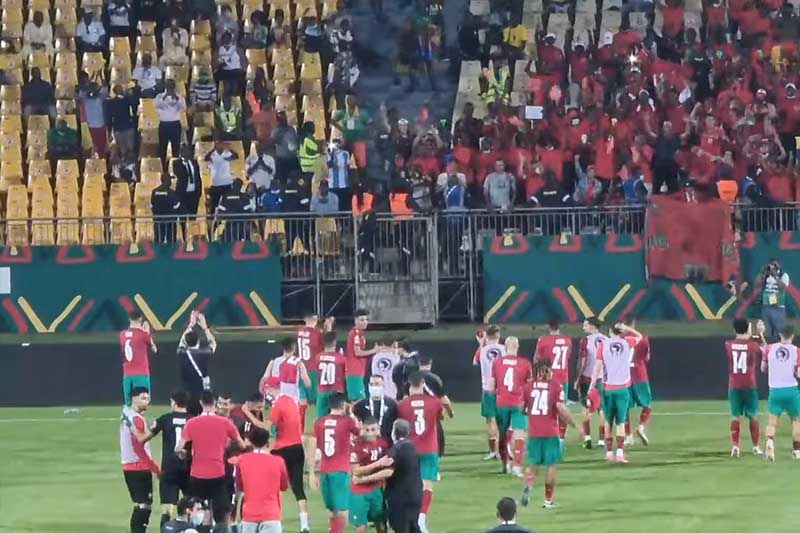 فرحة المنتخب المغربي