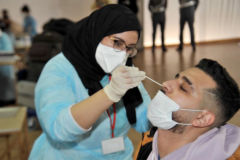 توزيع إصابات جديدة بالوباء في المغرب