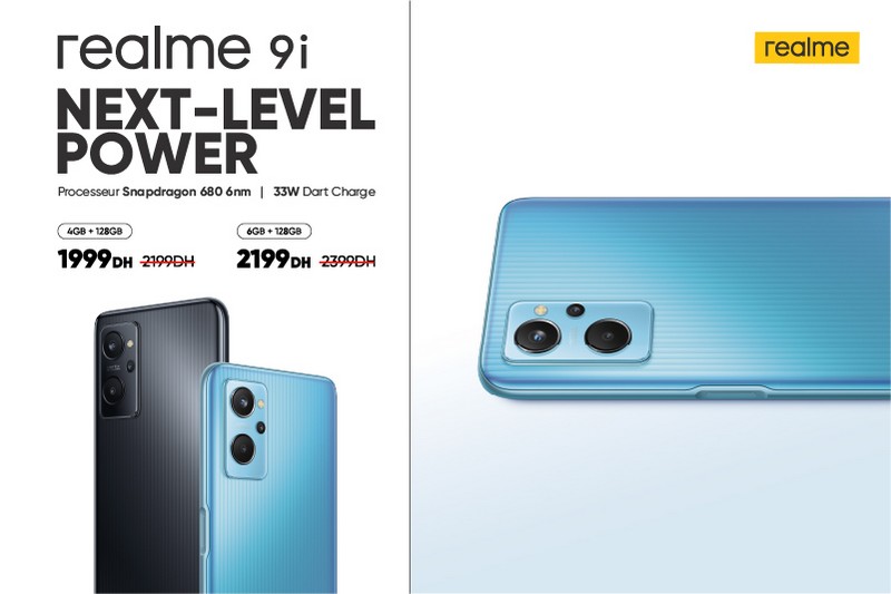 طرح الهاتف الذكي "realme 9i" بالمغرب