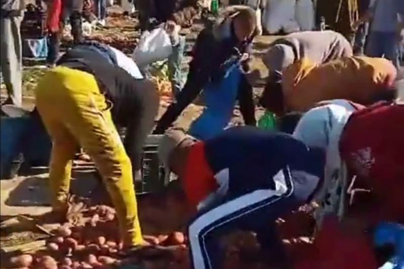 تفاصيل "سرقة" مواد غذائية بسوق أسبوعي