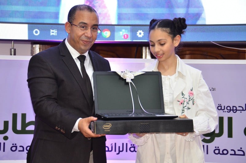 التلميذة هبة الله حيدة تتألق بالخطابة