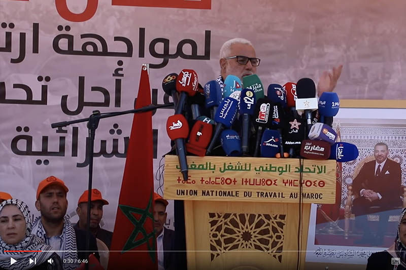 بنكيران يهاجم النقابات وغوفرين