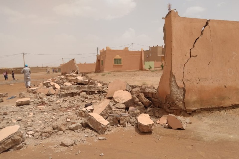 انهيار سور يقتل 3 فتيان في الرشيدية