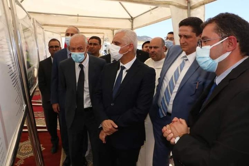 آيت الطالب يتفقد بناء مشفى بوزان‬