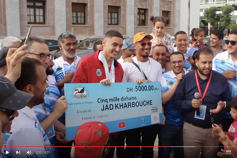 استقبال بطل الغوص
