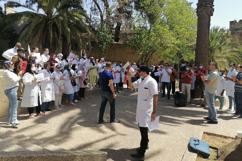 إضراب يجمع نقابات الصحة بمولاي يعقوب